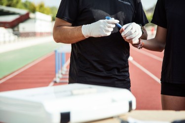 Prueba de salud al atleta